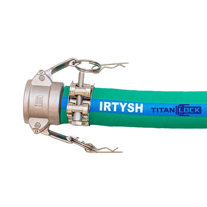 Химостойкий рукав «IRTYSH», внутр. диам. 152мм, -40C, 16bar, EPDM, нап-всас., TL150IR TITAN LOCK