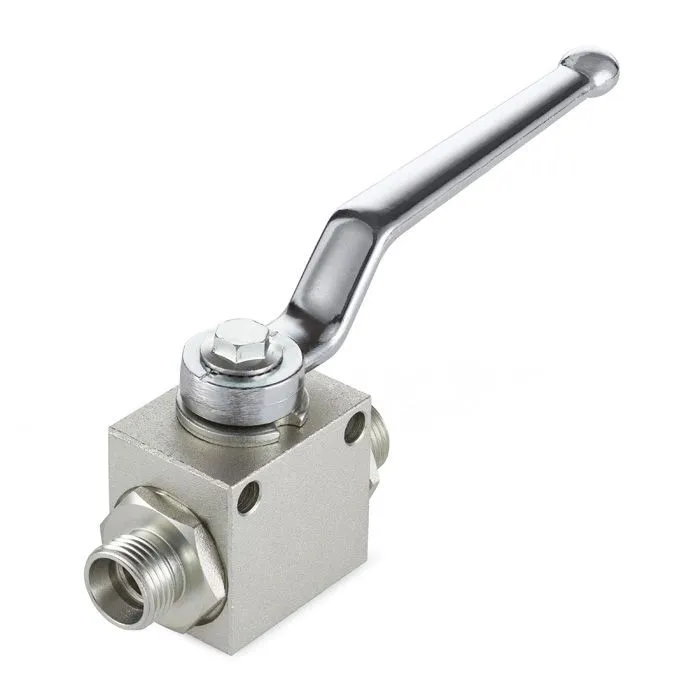 Гидравлический шаровой кран, DN 25 (1"), типа НР-НР M36X2, с креп. отв., сталь, TLHYDV1M TITAN LOCK