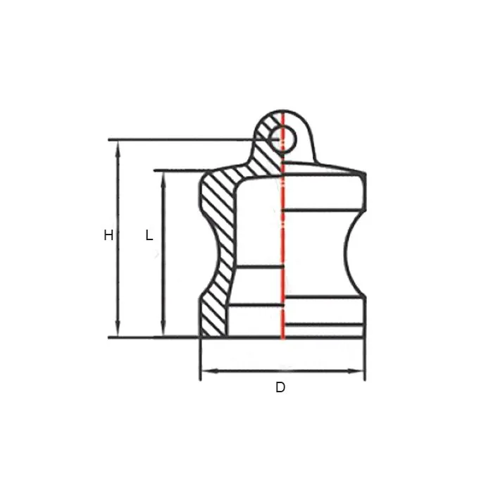 Камлок алюминиевый тип DР, заглушка для розетки 2 1/2", TL250DPAL TITAN LOCK