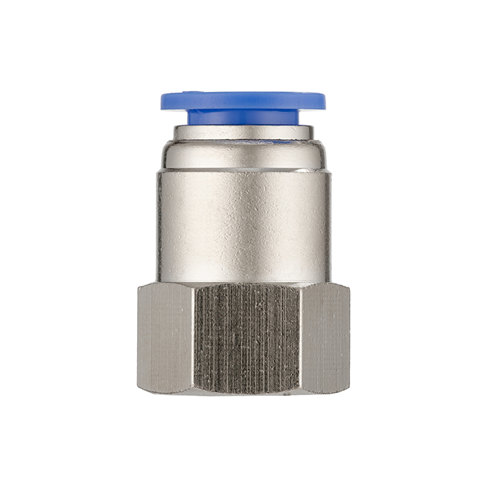 Фитинг цанговый прямой, 6 мм, внутр. резьба 1/4", сталь, тип PCF, TLP-PCF6-02 TITAN LOCK