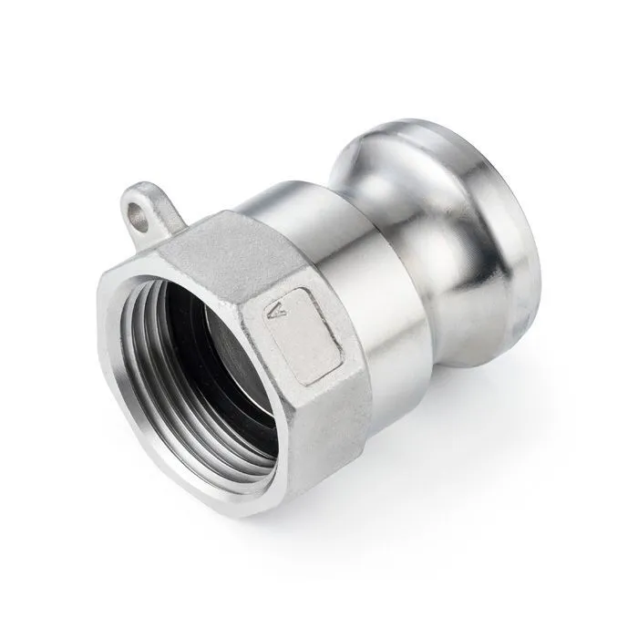 Камлок нержавеющий тип А ниппель, внутр. резьба BSP 1 1/2", AISI304, TL150ASS TITAN LOCK