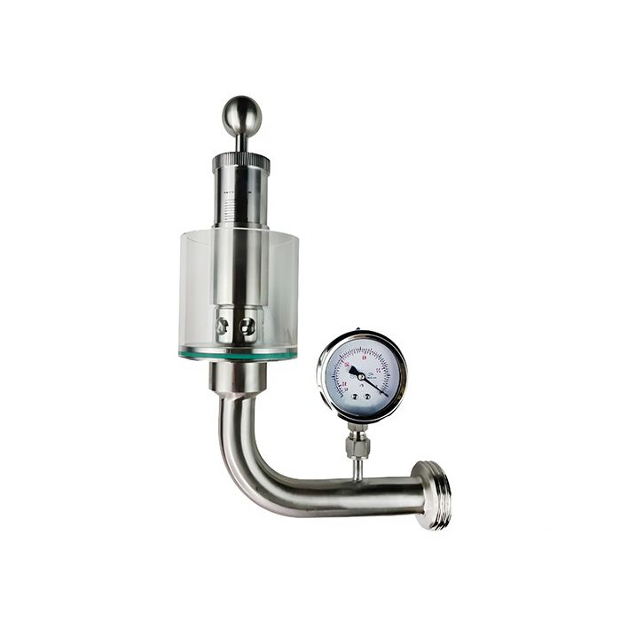 Шпунт-аппарат с манометром (левый), до 2,2 бар, резьба, DN32 нерж. 304 TL32TGMLPG-THR TITAN LOCK