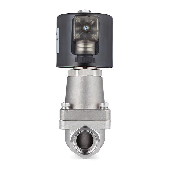 Соленоидный клапан нормально-открытый, пилотный, 220В, PN16, Нерж.304/PTFE, DN25, TLSOP25/16PT1S-J TITAN LOCK