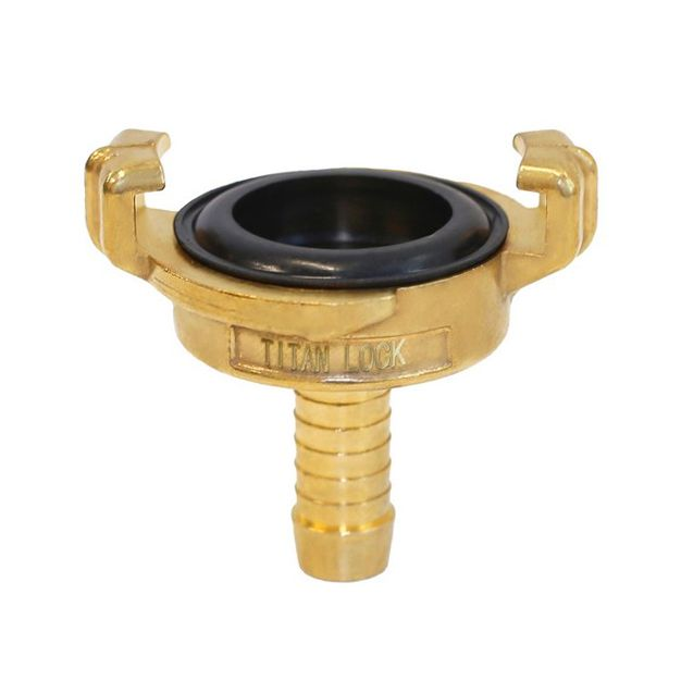 Универсальное соединение для воды NEPTUN (GEKA) с концом под рукав, 3/4" (20мм), латунь, TLNPH3/4-BR TITAN LOCK