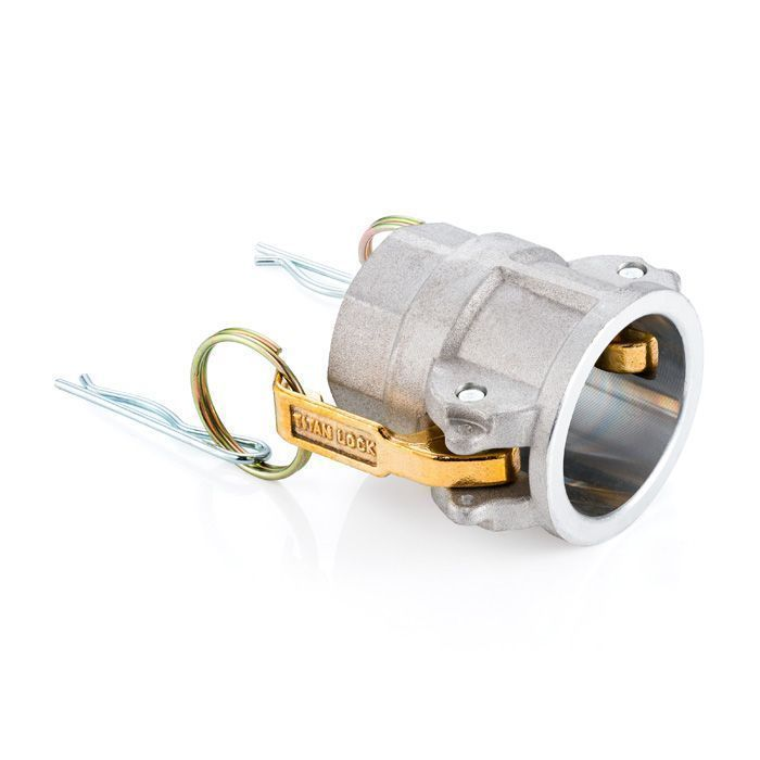 Камлок алюминиевый тип D розетка, внутр. резьба BSP 1", TL100DAL TITAN LOCK