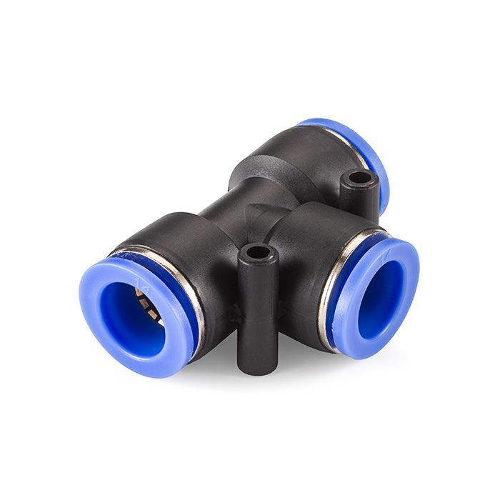 Фитинг цанговый Т-образный, 14 мм, пластик, тип PUT, TLP-PUT14 TITAN LOCK