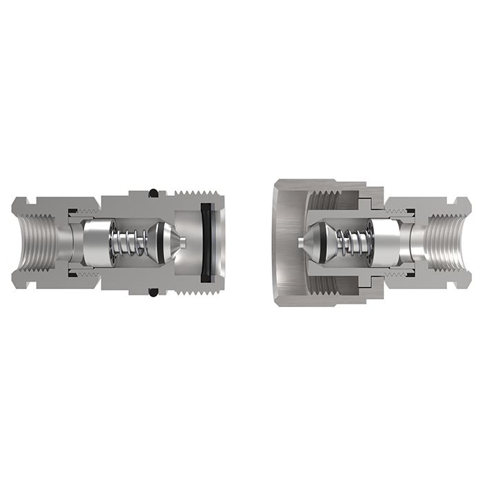 1/4in, БРС серия N (CVV, ISO 14541) резьбовая, ниппель, оцинк. сталь TL2NM TITAN LOCK
