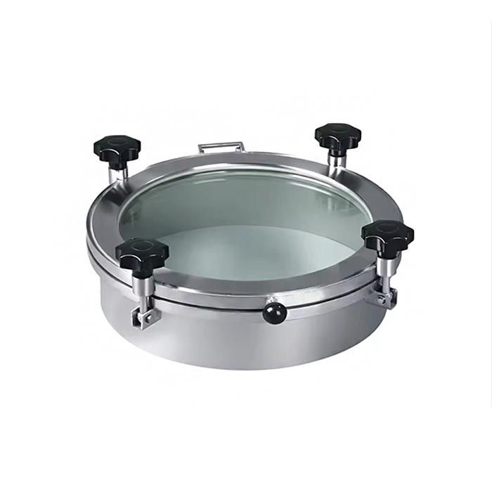 Люк круглый под давление нерж.304, DN500, стекл. крышка, TLTKGC500SP TITAN LOCK