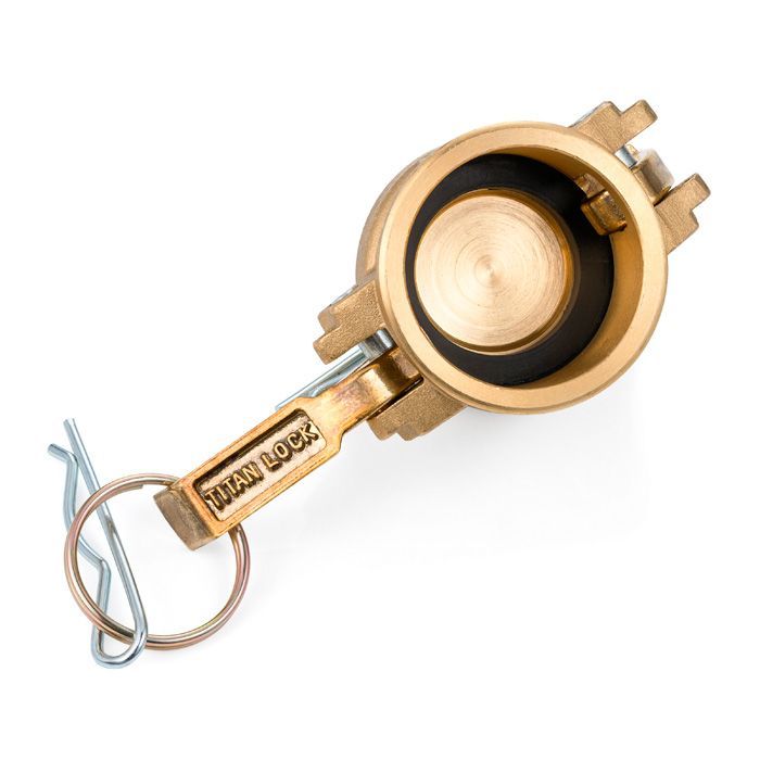 Камлок латунный тип DC, заглушка для ниппеля 2 1/2", TL250DCBR TITAN LOCK