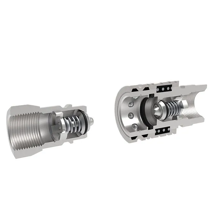 1/2 in, БРС серия M, ISO 5675, ниппель с метрической внутр. резьбой, оцинк. сталь TL4M-PF/18X1.5 TITAN LOCK