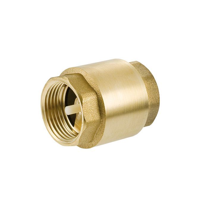 Обратный клапан муфтовый латунный, сердечник пластик, ВР/ВР 2" TL2FCV-BP TITAN LOCK