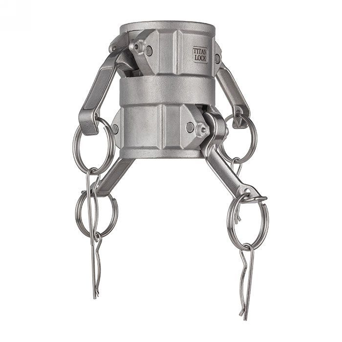 Камлок нержавеющий тип DD (переходник розетка 3" х розетка 3"), AISI316, TL300DDSS TITAN LOCK