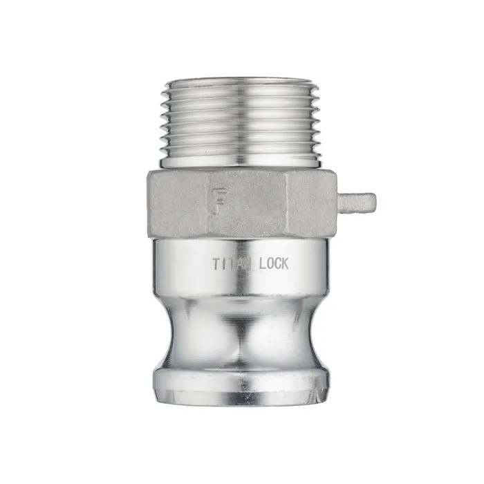 Камлок алюминиевый тип F ниппель, наруж. резьба NPT 2 1/2", TL250FALN TITAN LOCK