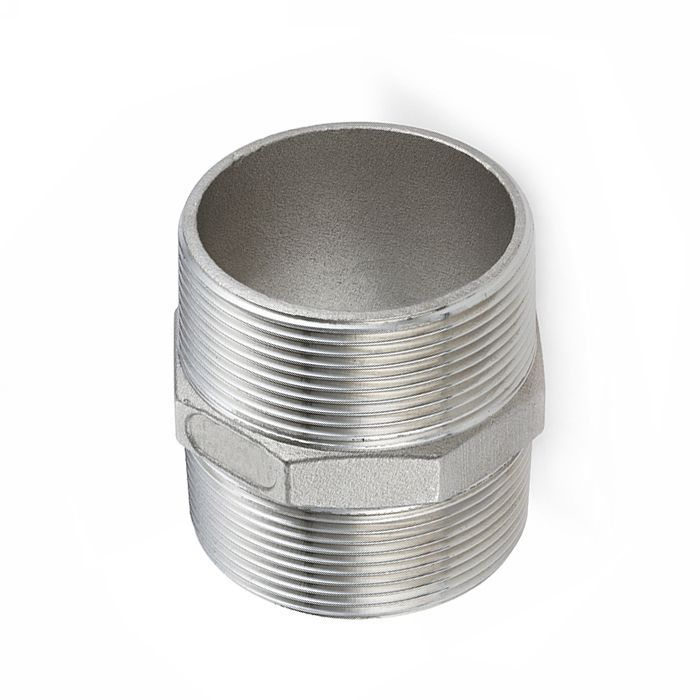 Шестигранный ниппель с наруж. резьбой BSP 1" с обеих сторон, нерж. сталь TL1HNSS TITAN LOCK Шестигранный ниппель с наруж. резьбой BSP 1" с обеих сторон, нерж. сталь TL1HNSS TITAN LOCK