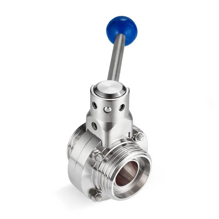 Затвор дисковый нержавеющий (AISI304) DN25, типа резьба-резьба, DIN TLSD025THS TITAN LOCK