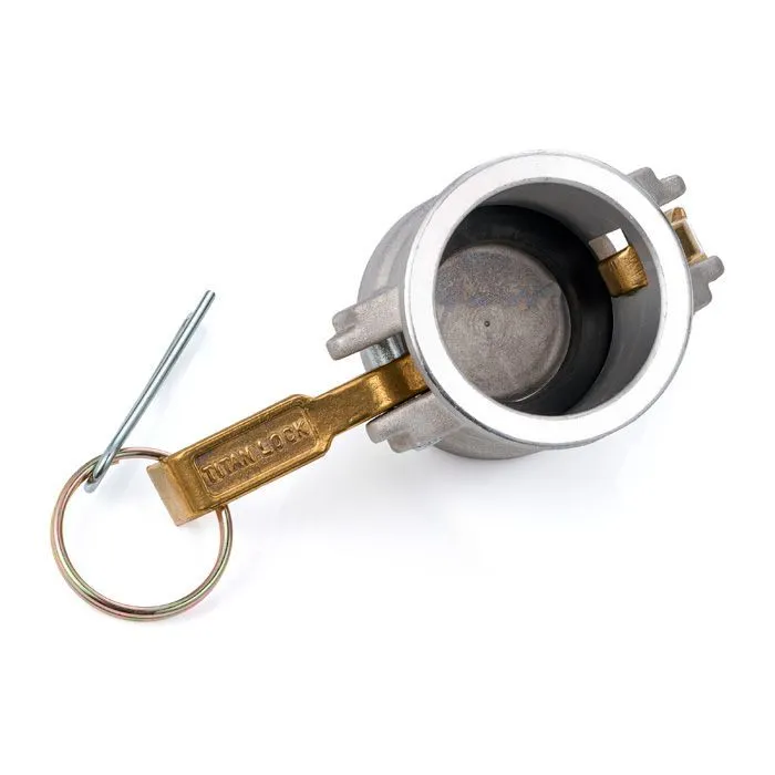 Камлок алюминиевый тип DC, заглушка для ниппеля 2 1/2", TL250DCAL TITAN LOCK