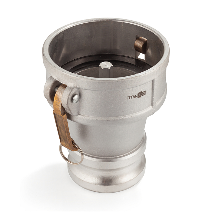 Муфта для клапана отвода паров, 4in под камлок тип А 3in, алюминий, TL4030DAVR-AL TITAN LOCK