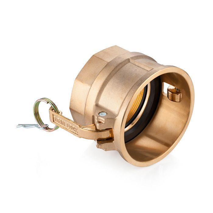 Камлок латунный тип D розетка, внутр. резьба BSP 3", TL300DBR TITAN LOCK