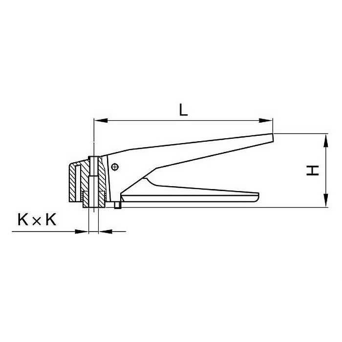 Рукоятка дискового затвора многопозиционная DN65-100, пластик, TL65-100HMP TITAN LOCK