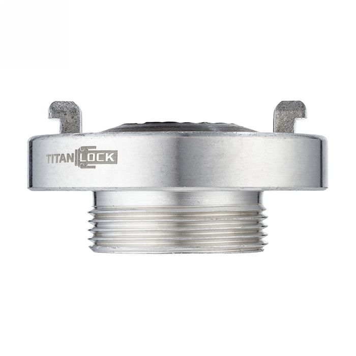 Cоединение типа Storz с наруж. резьбой, 1 1/2", KA=66, алюминий, TLSTORZ66M1.1/2 TITAN LOCK