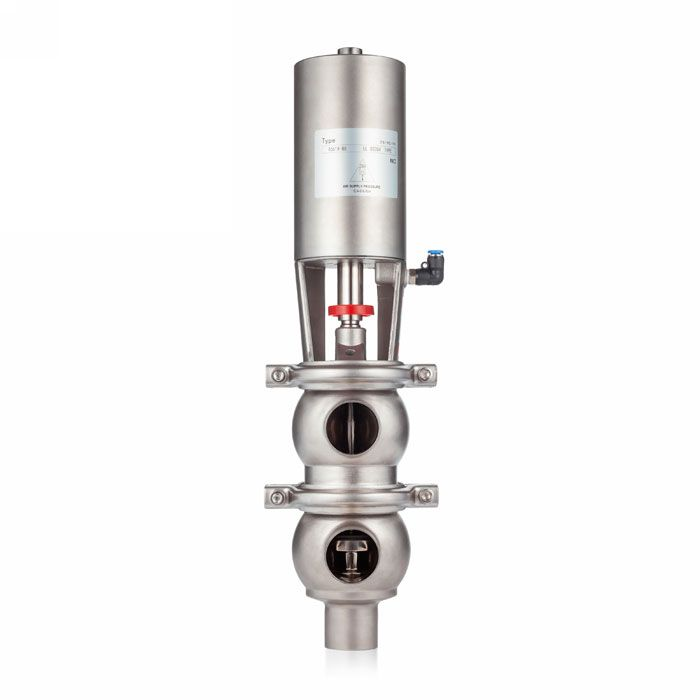 Односедельный клапан распред. с пневмоприводом, нерж. под приварку, DN65, тип 21, TL65ODVP-21-WD TITAN LOCK
