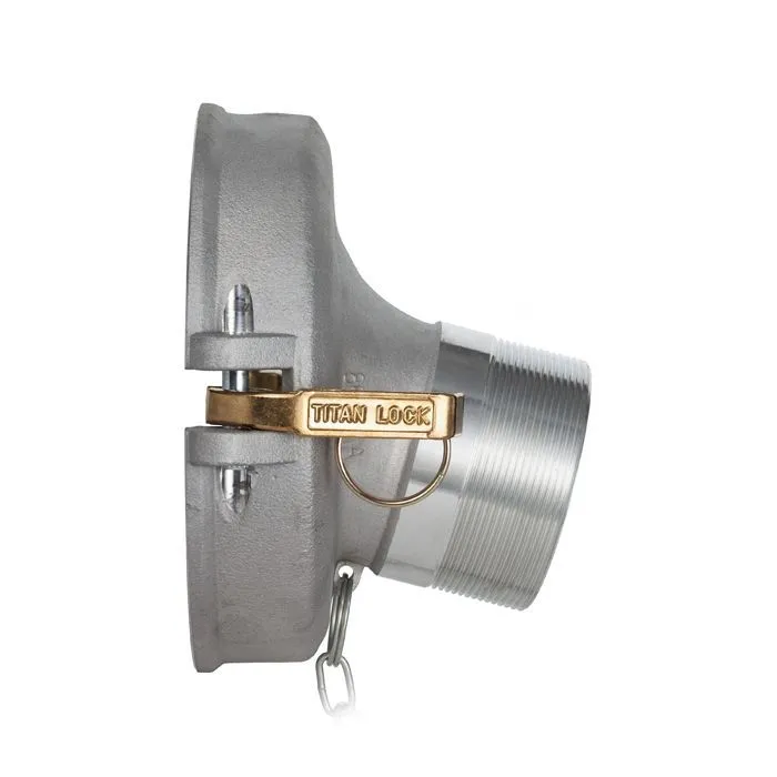 4in переходник гравитационный для API адаптера, с наружной резьбой (BSP) 4in алюминий TL400GAM400AL TITAN LOCK