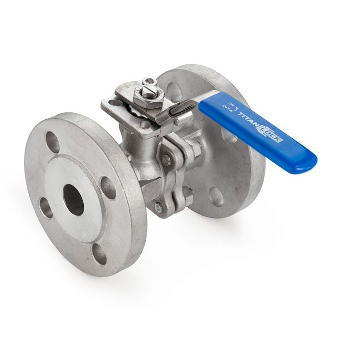 Кран шаровый фланцевый двухсоставной, нерж. 304, DN25 TL100TPFBVS TITAN LOCK