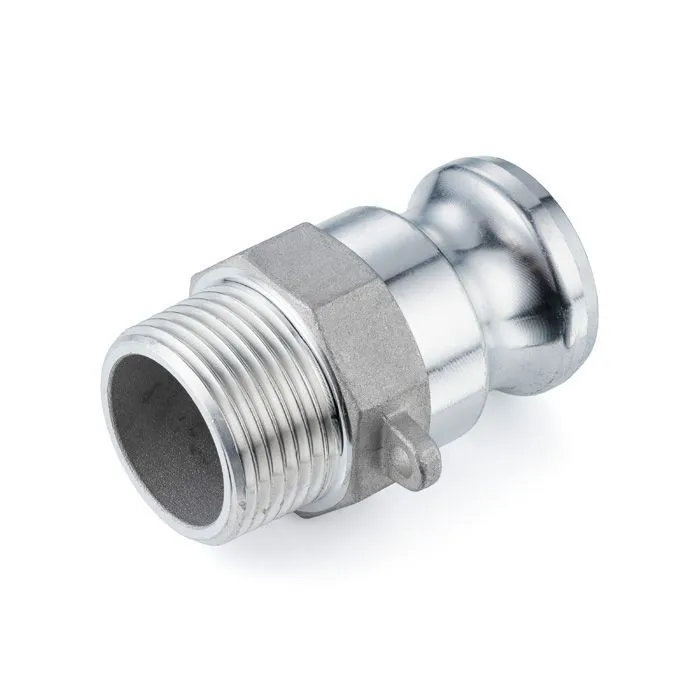 Камлок алюминиевый тип F ниппель, наруж. резьба NPT 1", TL100FALN TITAN LOCK