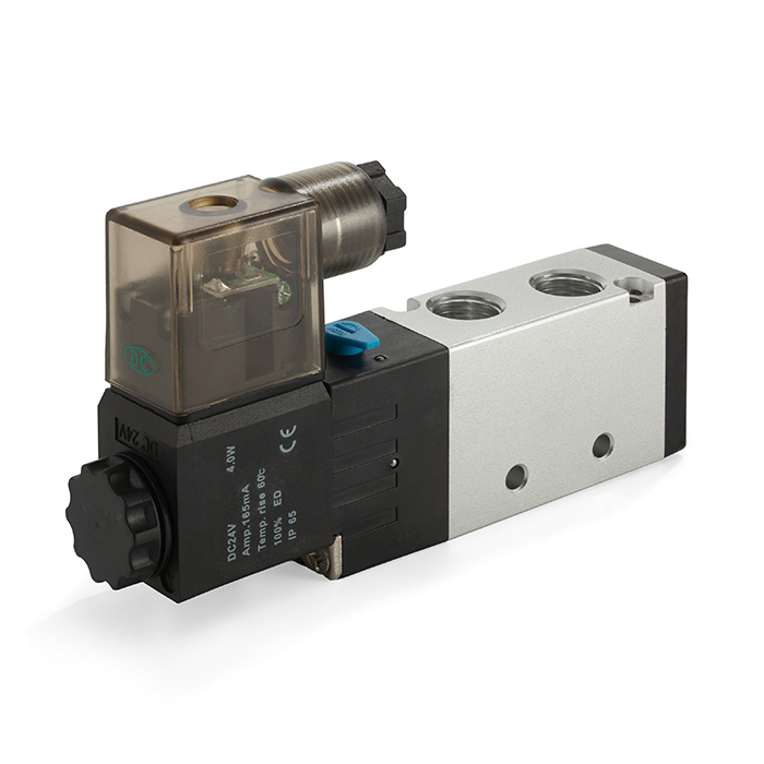 Пневмораспределитель электромагнитный 4V, серия 200, 1 канал, 6 мм, DC24V, TL4V210-06DC24V TITAN LOCK