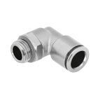 Фитинг цанговый угловой 12 мм, наруж. резьба 3/8",  нерж.сталь, тип PL, TLP-PL12-03SS TITAN LOCK