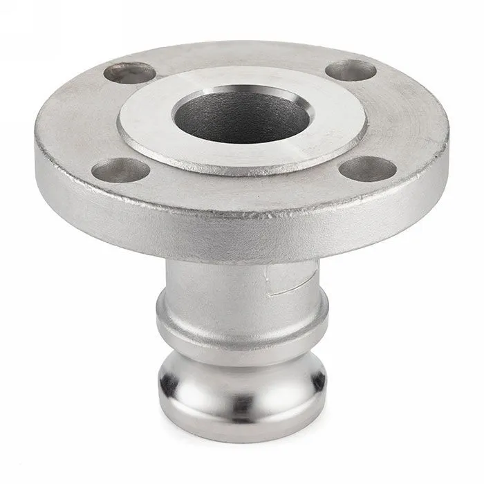 Камлок нержавеющий тип FA, ниппель с фланцем 1", AISI316, TL100FASS TITAN LOCK