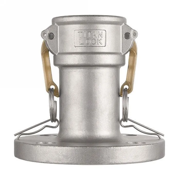 Камлок алюминиевый тип FC, розетка с фланцем 1", TL100FCAL TITAN LOCK
