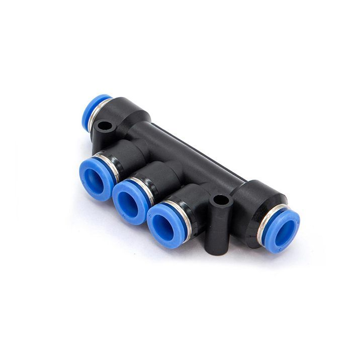 Фитинг-разветвитель цанговый пневматический, 12 мм, пластик, тип PK, TLP-PK12 TITAN LOCK