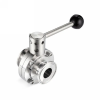 Затвор дисковый нержавеющий (AISI304) DN40, типа clamp-clamp TLSD040CLS TITAN LOCK