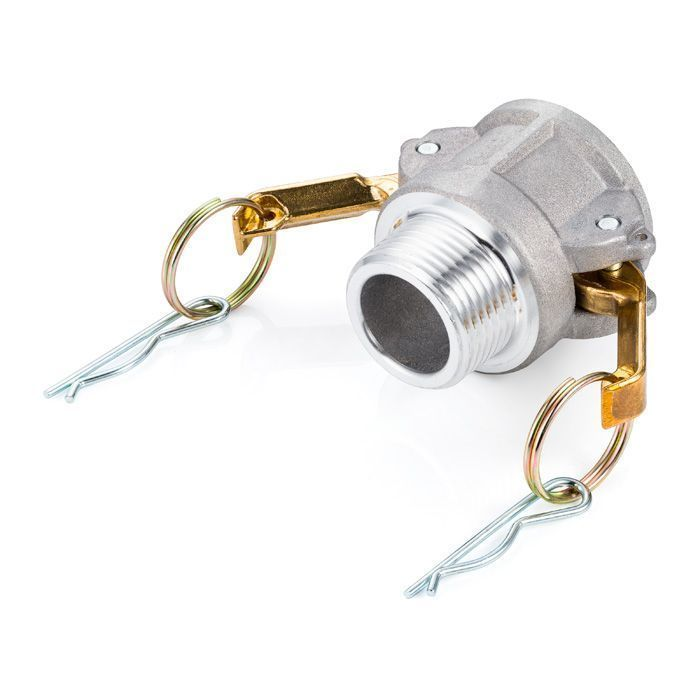 Камлок алюминиевый тип B розетка, наруж. резьба BSP 1", TL100BAL TITAN LOCK