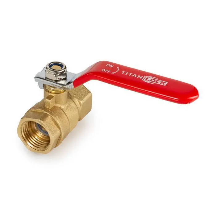 1in, шаровый кран, резьба BSP, латунь TL100BVBR TITAN LOCK