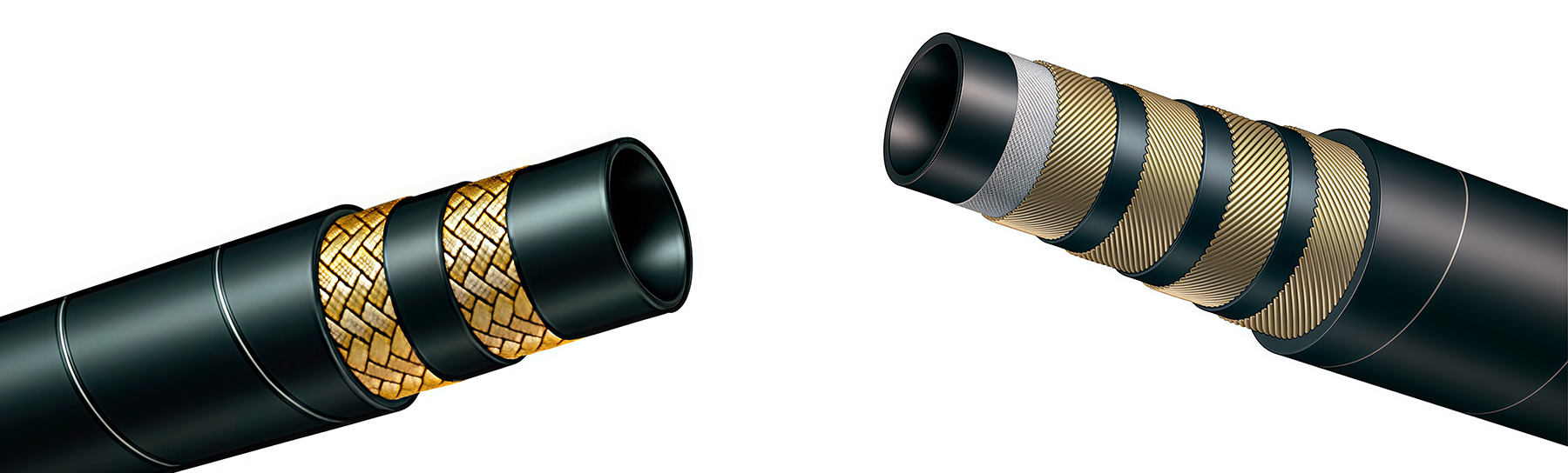 Сравнение РВД с усилением: оплётка и навивка – в чем разница?