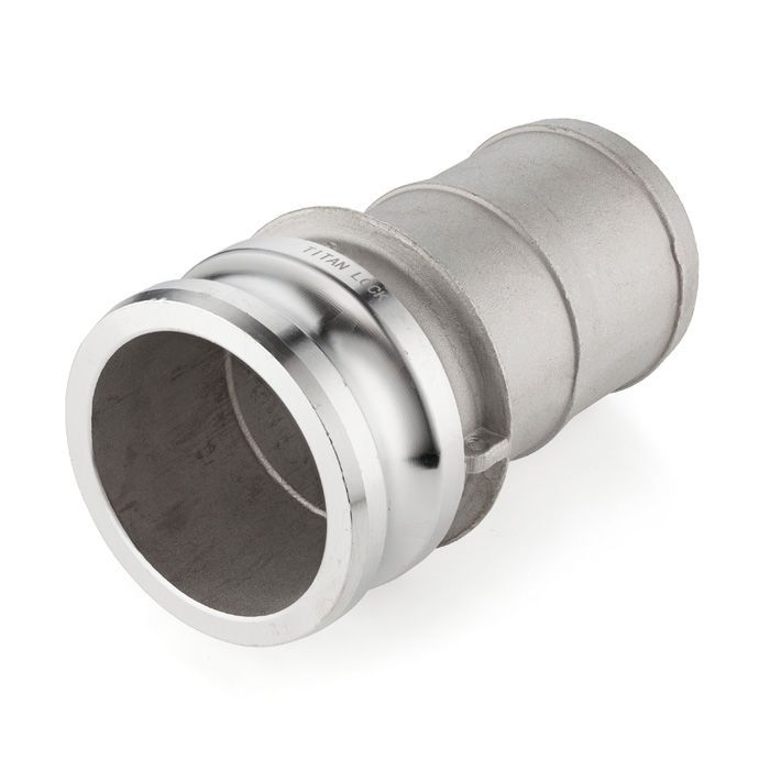 Камлок алюминиевый тип E, ниппель с хвостовиком 8", TL800EAL TITAN LOCK