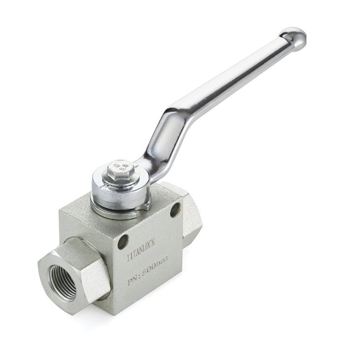 Гидравлический шаровой кран, 3/4", типа ВР-ВР, с креп. отв., сталь TLHYDV3/4F TITAN LOCK