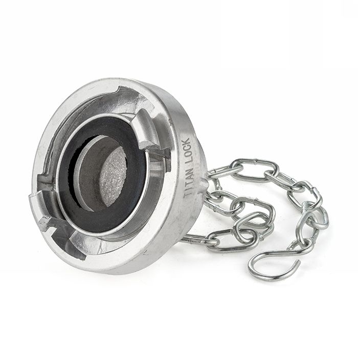 Cоединение типа Storz, заглушка с крепежной цепью, KA=52, алюминий TLSTORZ52 TITAN LOCK