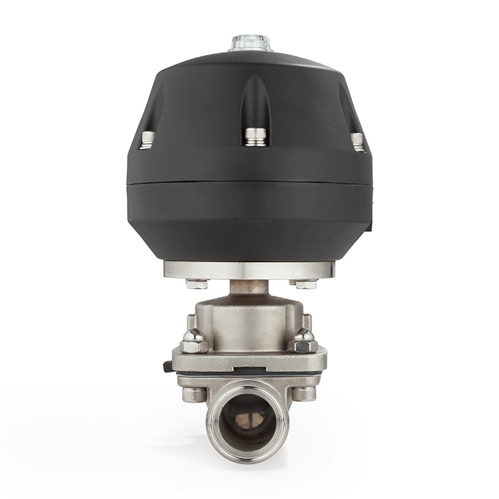 Мембранный клапан нерж.316 типа clamp, с пневмоприводом (полипроп.), DN40 DIN TL40DVCL-PP TITAN LOCK