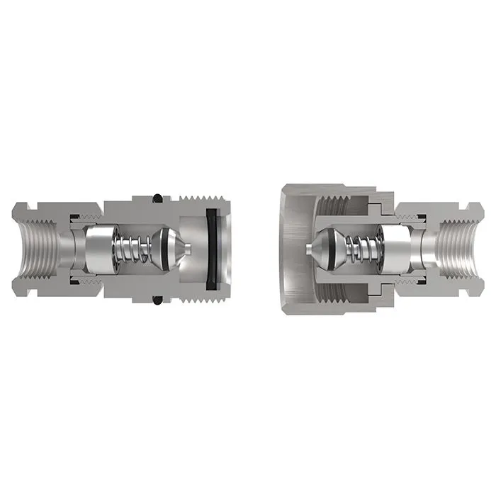 1/4in, БРС серия N (CVV, ISO 14541) резьбовая, ниппель, оцинк. сталь TL2NM TITAN LOCK