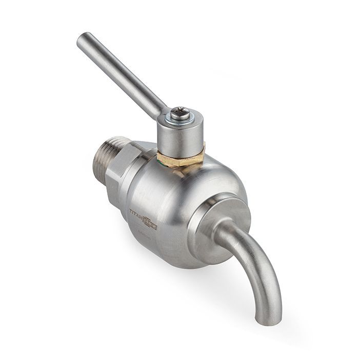 Пробоотборный кран нерж. 316, DN8, TLSC8SS TITAN LOCK