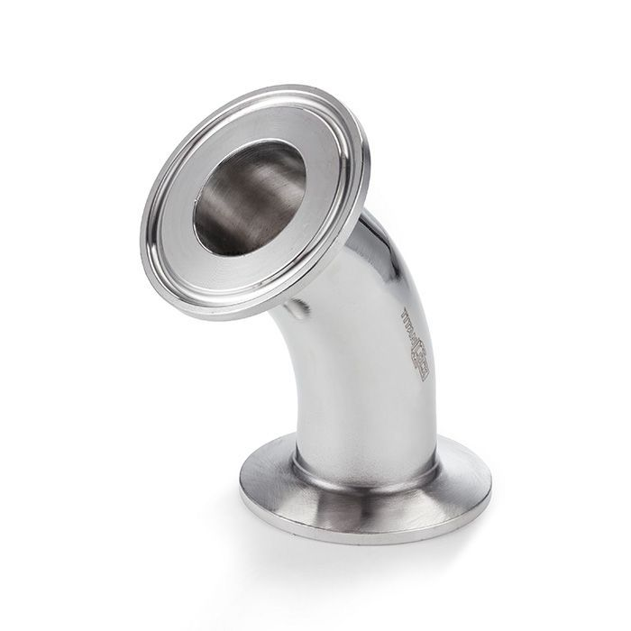 Отвод под Clamp 45 градусов, DN 50, нерж. сталь 316, TLCB50/45SS TITAN LOCK