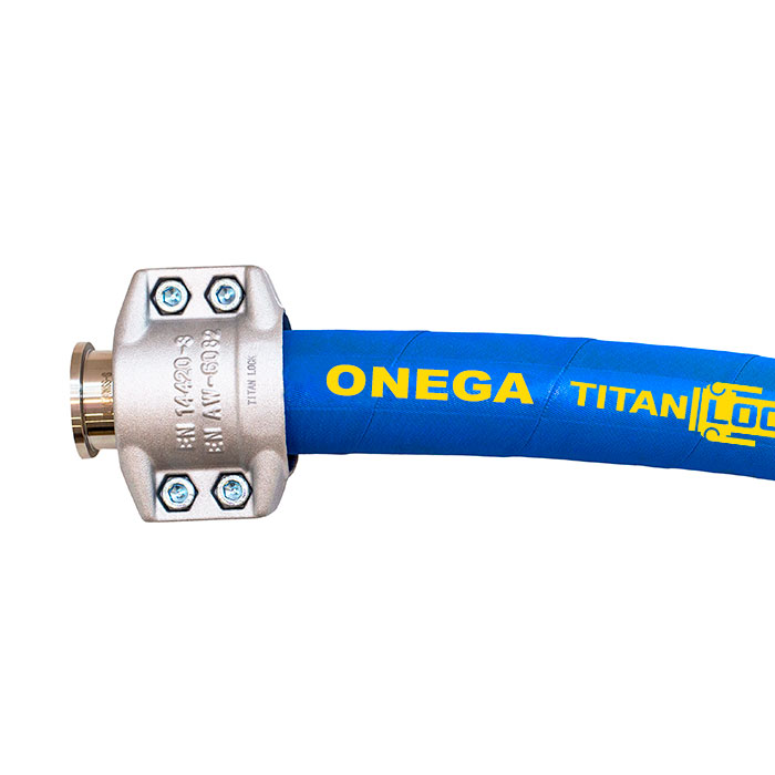 Пищевой рукав для жиросодержащих продуктов «ONEGA», нап.-всас., вн. диам. 32мм, 10bar, NBR, TL032ON TITAN LOCK