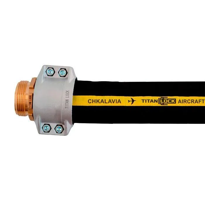 Рукав для авиационного топлива и заправки самолетов CHKALAVIA, нап-всас, внутр. диам. 63мм, -30C, 20 Бар, TL063CHK TITAN LOCK