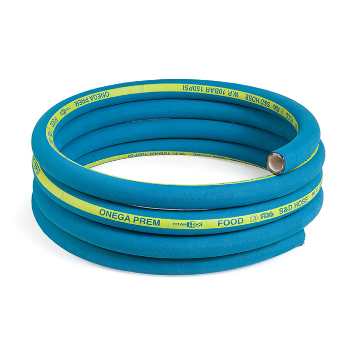 Пищевой рукав для жирных продуктов «ONEGA-PREM », нап/всас., вн. диам. 19мм, 10bar, NBR, TL020ON-PR TITAN LOCK