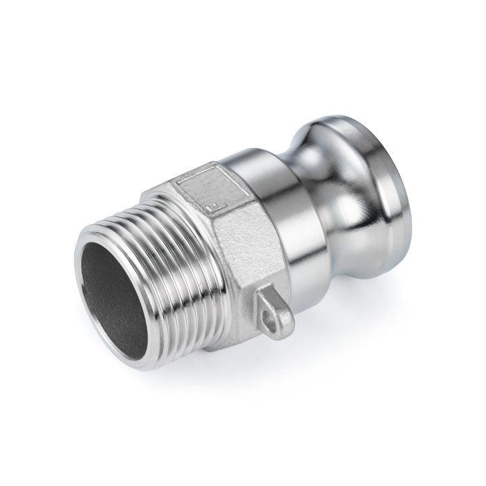 Камлок нержавеющий тип F серия "EcoLine" ниппель, наруж. резьба BSP 2 1/2", AISI304, TL250FSS-EL TITAN LOCK