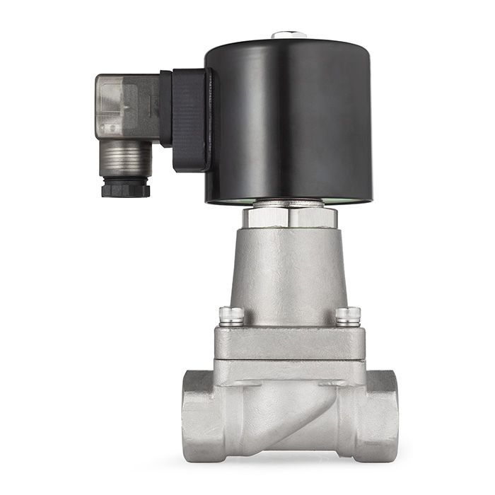 Соленоидный клапан нормально-открытый, пилотный, 220В, PN16, Нерж.304/PTFE, DN25, TLSOP25/16PT1S TITAN LOCK