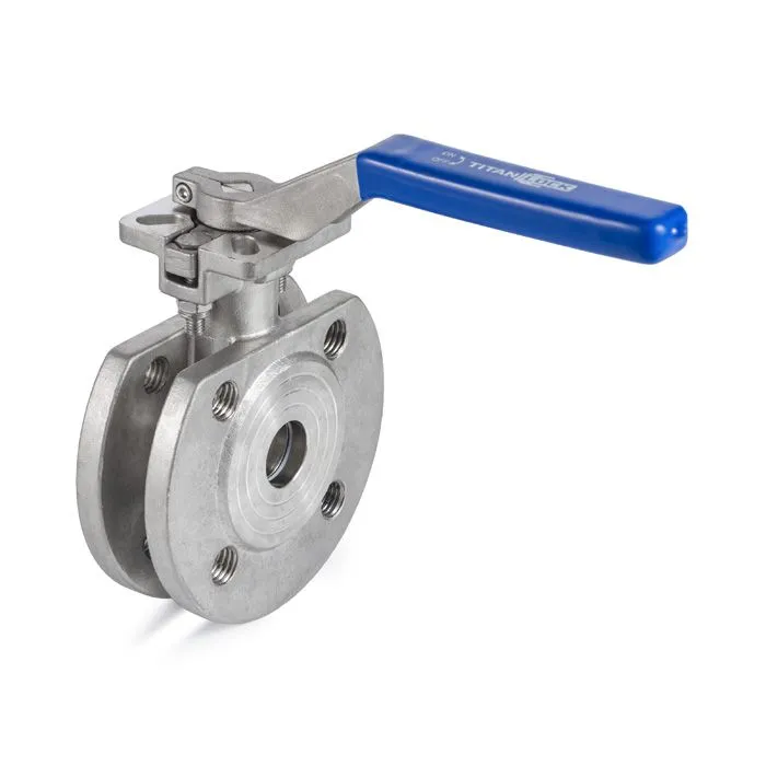 Кран шаровый межфланцевый нерж 304, DN25 TL025BVFS TITAN LOCK